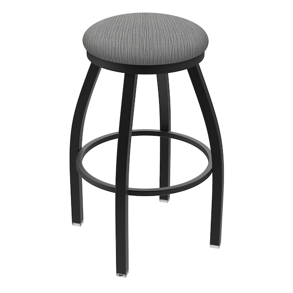 36" Swivel X-Tall Bar Stool, Black Wrinkle, Graph Seat